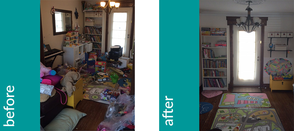 Before and After playroom